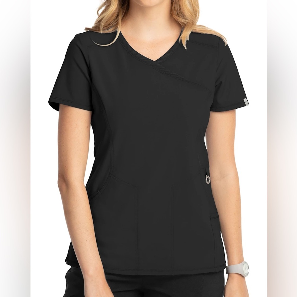 Cherokee Infinity Black Scrub Top